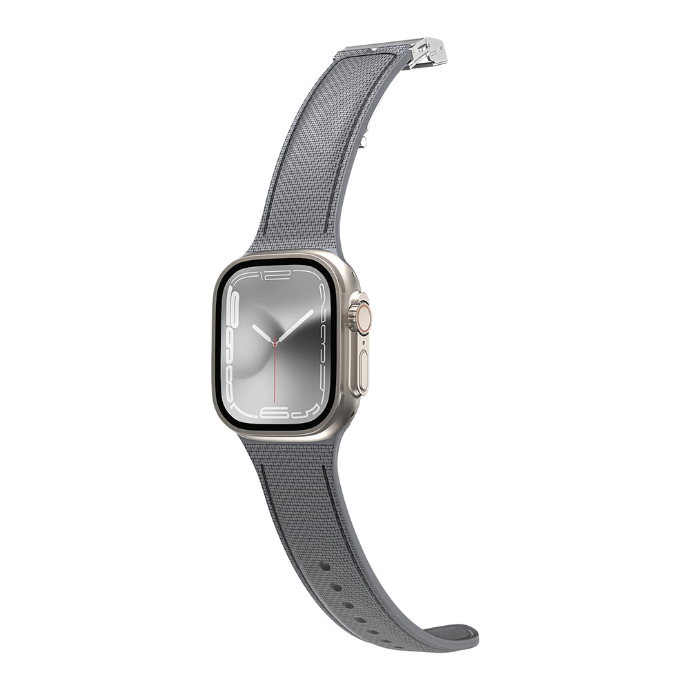Amazingthing Titan Swift Apple Watch 42mm Deri Dokulu Silikon Kordon - 16 Amazingthing Titan Swift Apple Watch 42mm Deri Dokulu Silikon Kordon - 16